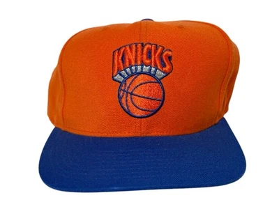 Gorra Mitchell & Ness Naranja/Real NBA New York Knicks SnapBack Usada Foto 1 de 4