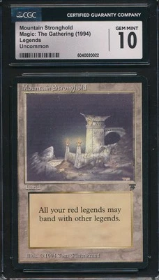 Legends Mountain Stronghold CGC 10 Graded Magic MTG (0022) - Image 1 of 3