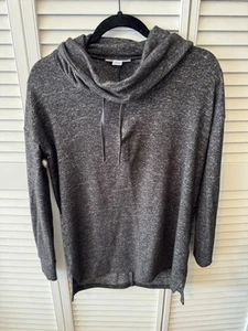 Motherhood Maternity Brushed Hacci Cowl Neck Sweater Heathered Gray xs - Picture 1 of 5
