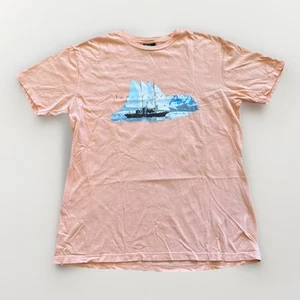 Polo Ralph Lauren Shirt Mens M Sunset Key Sailboat Peach Cotton 90s Vintage - Picture 1 of 6