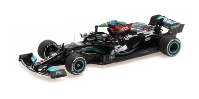1:43 MINICHAMPS Mercedes W12 Lewis Hamilton Brazilian F1 Gp 2021 410212044 Model - Bild 1 von 2