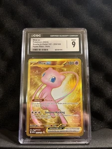 Mew Ex Scarlet & Violet 151 205/165 Hyper Rare Holo 2023 CGC 9 MINT - Picture 1 of 2
