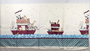 DAISY KINGDOM #154301 "Land Noah Grenze" Baumwollstoff 5-1/3 Yards x22" Arche '97 - Bild 1 von 4