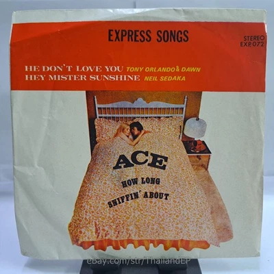 NEIL SEDAKA /TONY ORLANDO & DAWN /ACE /HOW LONG THAI EP 7" THAILAND 45RPM Foto 1 de 4