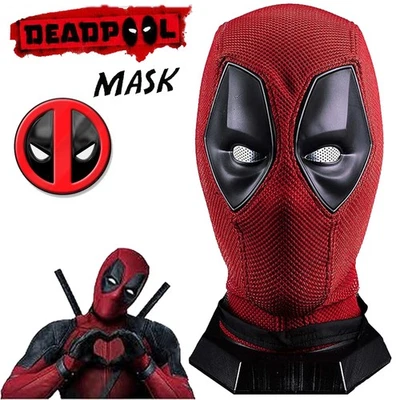 Halloween Karneval Cosplay Deadpool Kostüm Maske Superheld Cosplay Gewirke DE - Bild 1 von 4
