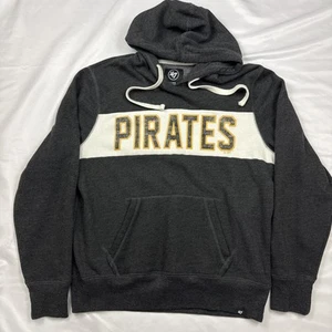 47 Brand Pittsburgh Pirates Herren Langarm Pullover Hoodie Grau Größe L - Bild 1 von 15