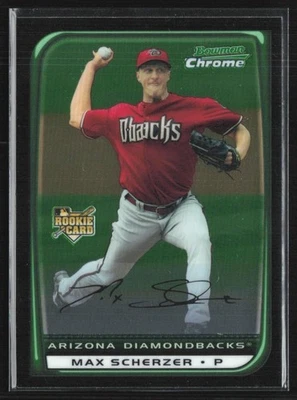 Max Scherzer 2008 Bowman Draft Picks & Prospects cromo RC B #BDP33 Arizona Foto 1 de 3