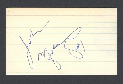 JOHN MATUSZAK 签名索引卡 RAIDERS JSA — 第 1/3 张图片