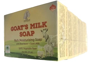 6 - Pack Goat's Milk Soap (With Shea Butter) 100% Vegetable Base - Picture 1 of 2