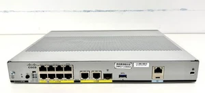 CISCO C1111-8PWE + KOSTKA MOCY. 90 DNI GWARANCJI. DARMOWA WYSYŁKA UK. - Zdjęcie 1 z 2