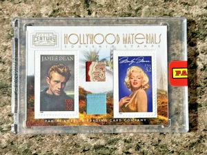 JAMES DEAN MARILYN MONROE 2010 PANINI CENTURY HOLLYWOOD MATERIALS #218 STAMPS - Picture 1 of 3