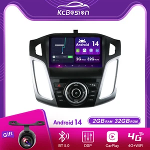 2G+32G GPS Carplay Autoradio Android 14 Per Ford Focus 2012-2018 Camera Navi RDS - Foto 1 di 19