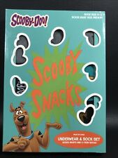 Mens Briefly Stated Scooby-Doo M Medium Underwear Boxer Brief & 2 Crew Sock Set
