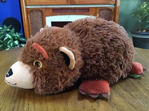 Flip Pets Riggles the Grizzly Bear-Drake the Dragon peluche imbottito 15"" reversibile - Foto 1 di 12