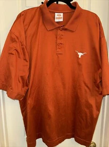 Texas Longhorns Poloshirt Herren orange Logo Universität CO-OP * Größe XXL - Bild 1 von 3