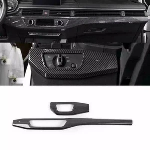Adecuado para Audi A4 B9 A5 consola central cubierta embellecedores marco tuning carbono - Imagen 1 de 2