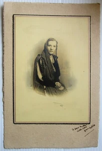 Nellie Sen Gupta Freedom Fighter Indien c1910 montiertes Foto handschriftlich/signiert - Bild 1 von 1
