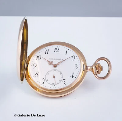 Systeme Glashütte 585 / 14K Rosegold Taschenuhr drei Deckel Gold 96,7 Gramm - Bild 1 von 4