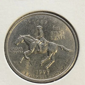 1999 USA Delaware State Quarter - Picture 1 of 2
