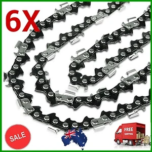 6 X Chainsaw Chain New 20" x72DL, 3/8 Pitch, .050 Gauge Replacement Saws parts - Picture 1 of 3