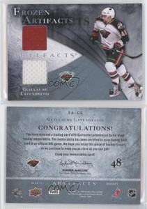 2010-11 Upper Deck Artifacts Frozen Jersey Blue /35 Guillaume Latendresse #FA-GL