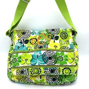 Vera Bradley Lime's Up grün aus dem Ruhestand Laptop Kuriertasche Schulter Umhängetasche  - Bild 1 von 1