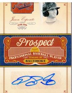 2011 Prime Cuts Prospect Signatures Baseball Card #JE Jason Esposito /299