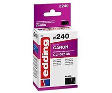 Original edding Encre Cartouche 240 pour Canon CLI-521 Noir Pixma IP 3600 Mp 540