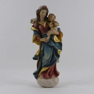 Virgen de pared con niño Virgen de la rosa madera tallada 39 cm (98) - Imagen 1 de 15