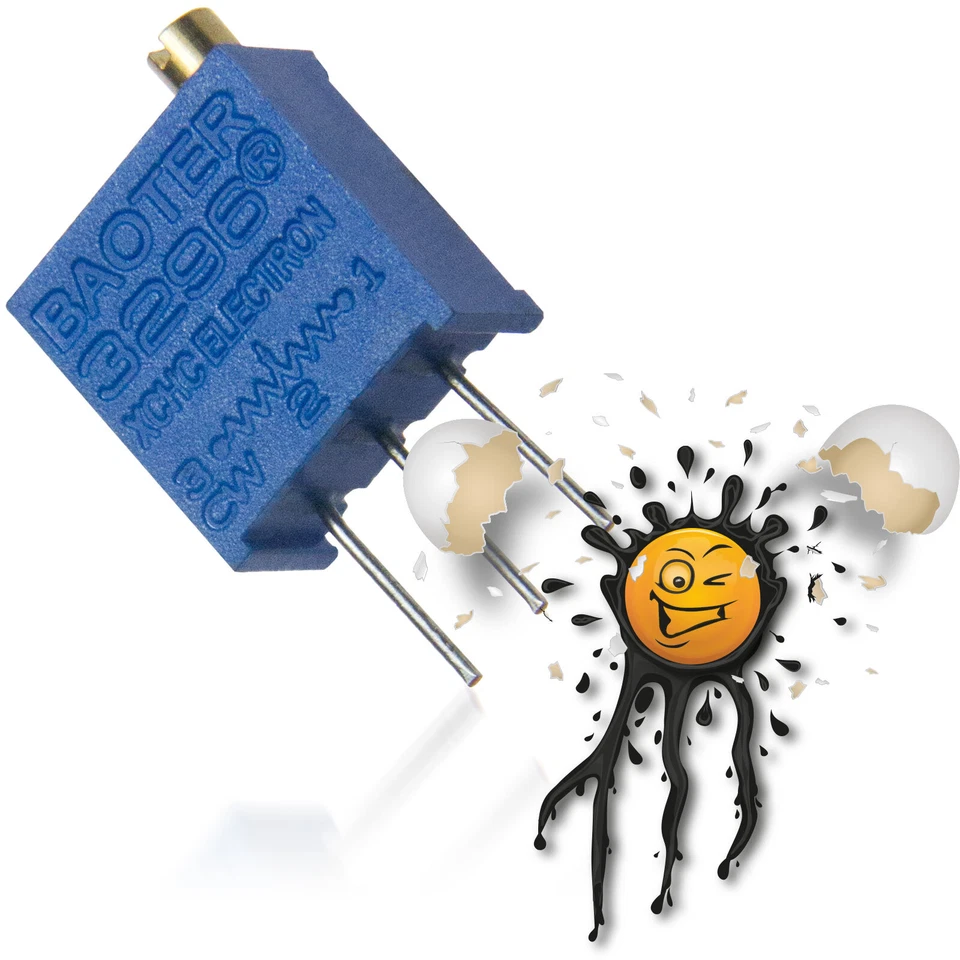 4x Potentiometer 3296 Trimmpotentiometer Spindeltrimmer 50Ohm-1MOhm Trimmer Poti - Bild 1 von 2