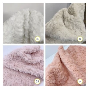 1X 25 45CM Faux Rabbit Fur Fabric Sewing Craft for Doll Curly Hair Toy DIY Soft - Picture 1 of 36