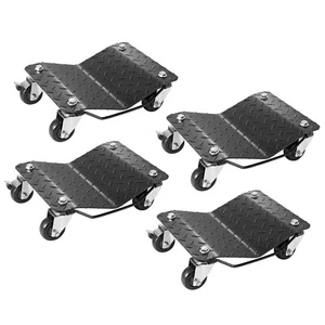 VEVOR Carrello Sposta Auto 4 Pezzi Carico Max. 3000 kg Pedana Carrello Auto Moto - Zdjęcie 1 z 12