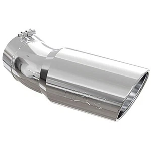 Punta de escape pulida curva de 30 grados MBRP para Chevy Silverado/GMC SIERRA 15-24 - Imagen 1 de 1
