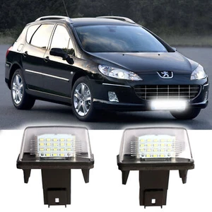 2x Luce Targa LED PEUGEOT 407 SW 6E Numero Auto Targa - Foto 1 di 5