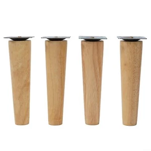 4 Pcs Wooden Table Cabinet Legs Replacement for Sofa Couch Chair Ottoman Love... - Picture 1 of 9