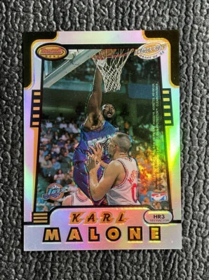 🔥KARL MALONE PATRICK EWING 1996-97 BOWMAN'S BEST HONOR ROLL REFRACTOR!🔥 - Image 1 of 2