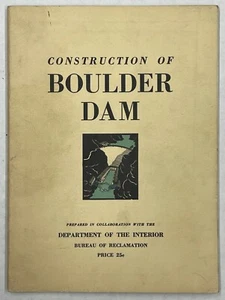 Vintage "Construction of Boulder Dam" Booklet - Imagen 1 de 12