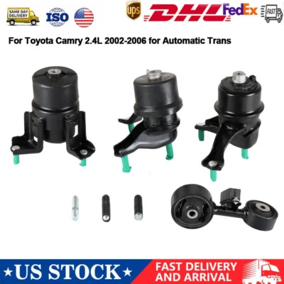 4x Engine Motor & Trans Mount Set for 2002-2006 Toyota Camry 2.4L w/Auto Trans - Image 1 of 4
