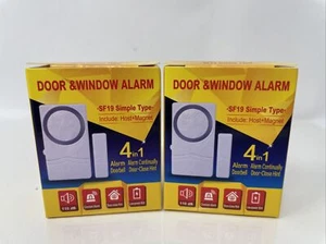 2x Wireless Sensor Detector Door Window Entry Home Safety Security Burglar Alarm - Picture 1 of 3
