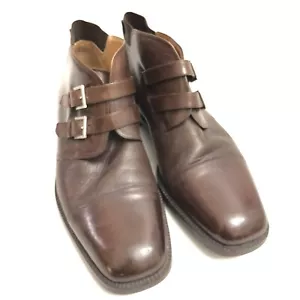 MEZLAN / SPAIN Buckle Monk Straps FERRARA 9.5M Handmade Chukka Boots - Picture 1 of 8