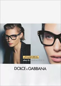 DOLCE & GABBANA Gafas 1 PÁGINA IMPRESIÓN ANUNCIO Primavera 2025 BIBI BRESLIN - Imagen 1 de 1