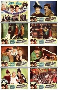 LAUREL & HARDY MARCH Of The WOODEN SOLDIERS Set Of 8 Indiv 11x14 LC Prints R-50 - Picture 1 of 1