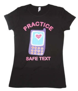 Camiseta de práctica de texto seguro para mujer - Imagen 1 de 2