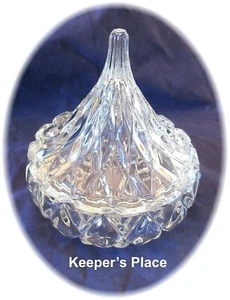 Hershey Kiss Bonboniere mit Deckel Godinger Shannon Kristall Irland neuwertig - Bild 1 von 7