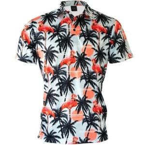 Golf Gods Men's Large Miami Vice Cool Tech Performance Polo BNIB Free Post - Picture 1 of 5