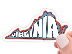 Virginia Aufkleber, Virginia State Vinyl Aufkleber, State of VA Urlaub Aufkleber - Bild 1 von 1