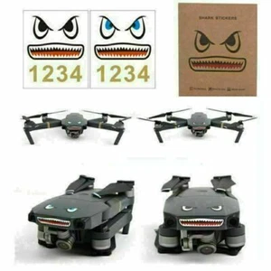 2x Carbon Fiber Decal Skin Sticker for DJI Mavic Pro/AIR/Spark Drone Decoration - Picture 1 of 12