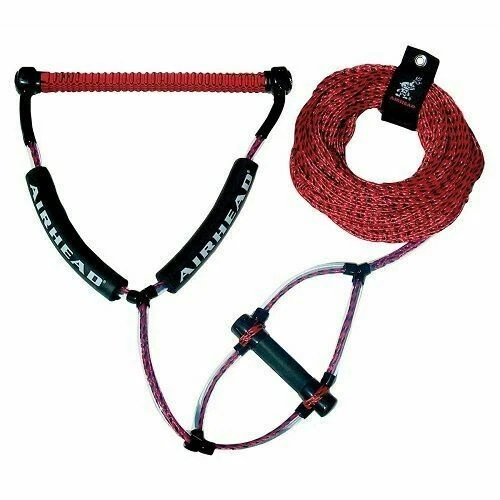 AIRHEAD AHWR2 Wakeboard Rope, Phat Grip - Red