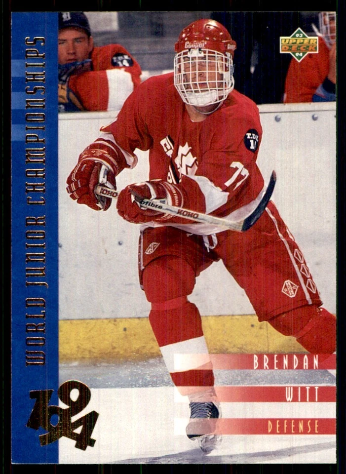 1993-94 Upper Deck Brendan Witt RC Canada #544 - Image 1 of 2