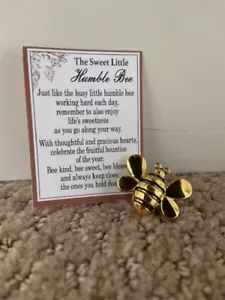 Gettone Ganz The Sweet Humble Bee con cartolina di poesia - Foto 1 di 2